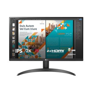 Màn hình đồ họa LG 24QP500-B (23.8Inch/ 2K (2560×1440)/ 5ms/ 75HZ/ 300 cd/m2/ IPS)