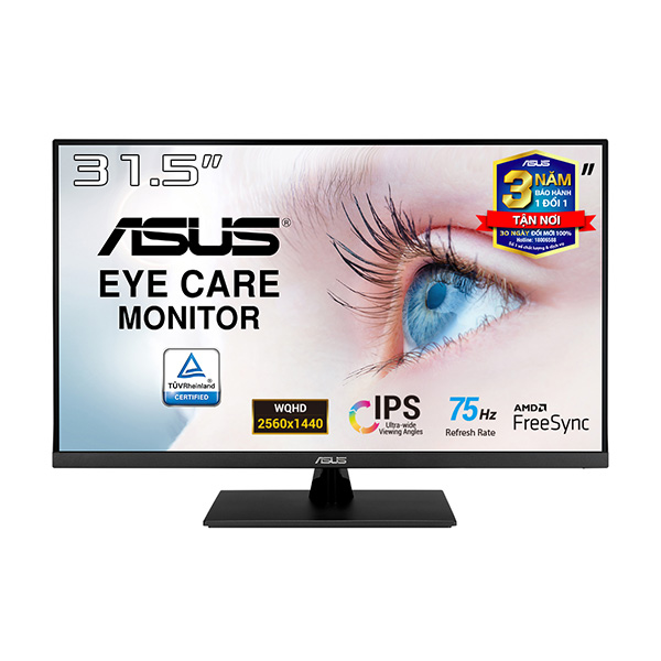 Màn hình đồ họa Asus VP32AQ (31.5Inch/ 2K (2560×1440)/ 4ms/ 75HZ/ 350cd/m2/ IPS/ Tích hợp Loa)