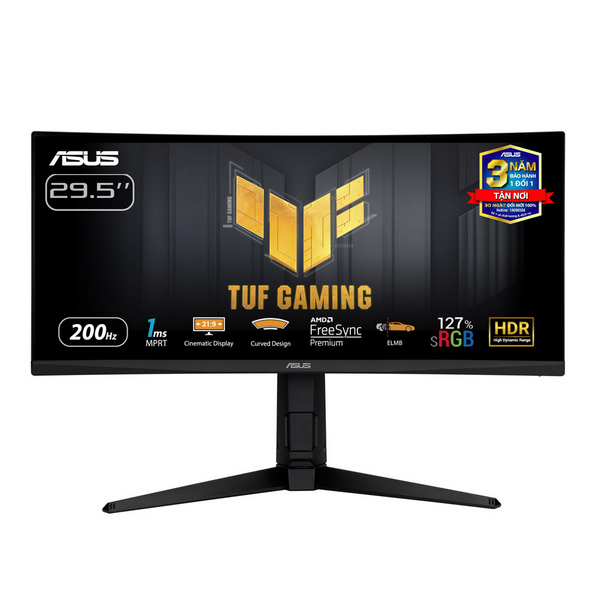 Màn hình cong Asus TUF Gaming VG30VQL1A (29.5Inch/ WFHD (2560×1080)/ 1ms/ 200Hz/ 300 cd/m2/ VA/ Loa)