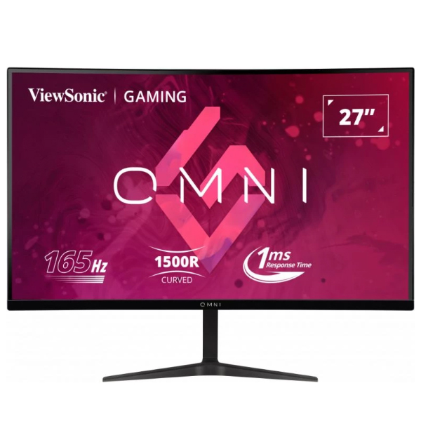 Màn hình gaming Viewsonic VX2718-2KPC-MHD (Màn cong/ 27Inch/ 2K (2560×1440)/ 1ms/ 165Hz/ 250cd/m2/ VA/ Tích hợp Loa)