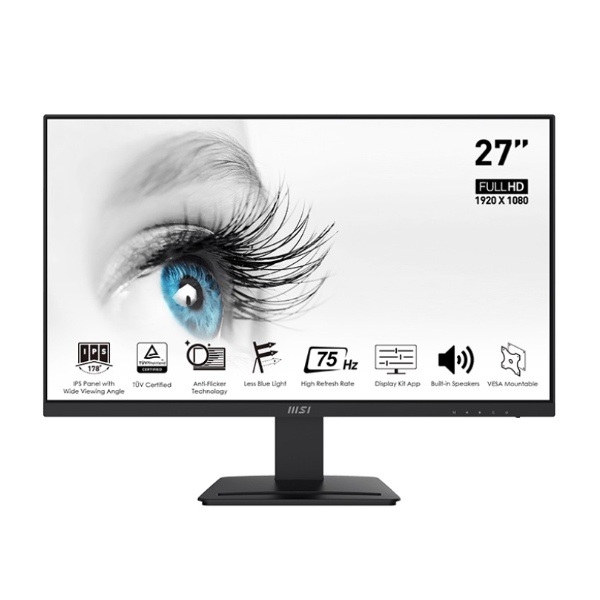 Màn hình MSI PRO MP273 (27.0Inch/ Full HD/ 75HZ/ 250cd/m2/ IPS/ Tích hợp Loa)