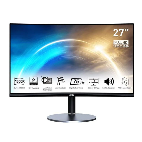 Màn hình cong MSI PRO MP272C (27.0Inch/ Full HD/ 75HZ/ 250cd/m2/ VA/ Loa)