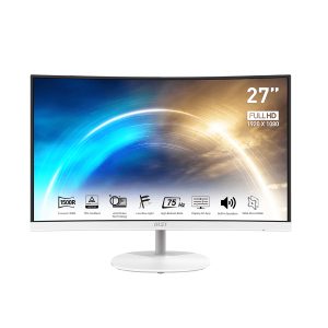 Màn hình cong MSI PRO MP271CAW Trắng (27.0Inch/ Full HD/ 75HZ/ 250cd/m2/ VA/ Loa)