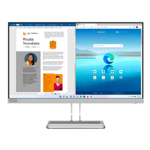 Màn hình Lenovo L27i-40 67ABKAC4VN (27Inch/ Full HD/ 4ms/ 100HZ/ 300 cd/m2/ IPS/ Loa)