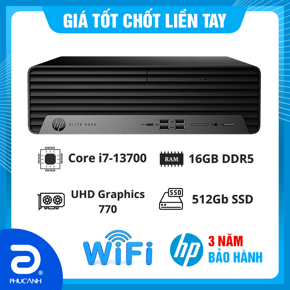PC HP Elite 600 G9 7E9H0AV SFF (I7 13700/ 16GB/ 512GB SSD/ Win11/ Key/ Mouse/ 3Y)